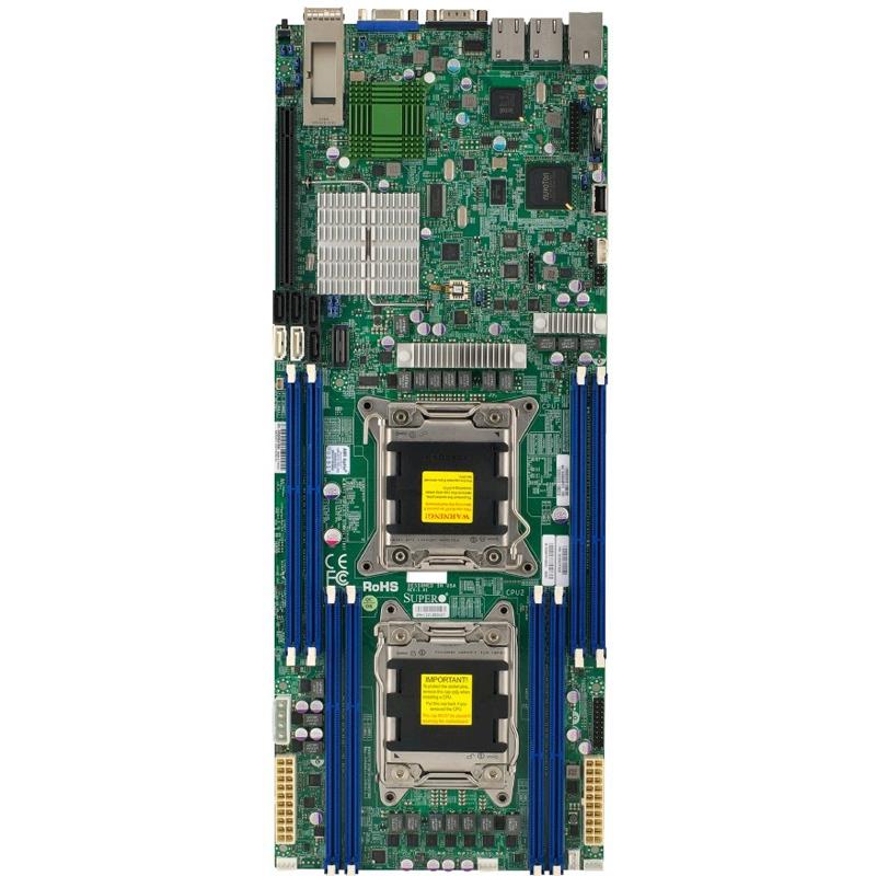 Supermicro SYS-6017TR-TF Twin 1U Barebone Dual Intel Xeon E5-2600 v2 processors Up to 512GB LRDIMM/RDIMM/UDIMM SATA3, SATA2 2 Gigabit Ethernet