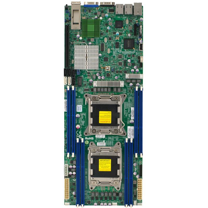 Supermicro SYS-6017TR-TFF Twin 1U Barebone Dual Intel Xeon E5-2600 v2 processors Up to 512GB LRDIMM/RDIMM/UDIMM SATA3, SATA2 2 Gigabit Ethernet