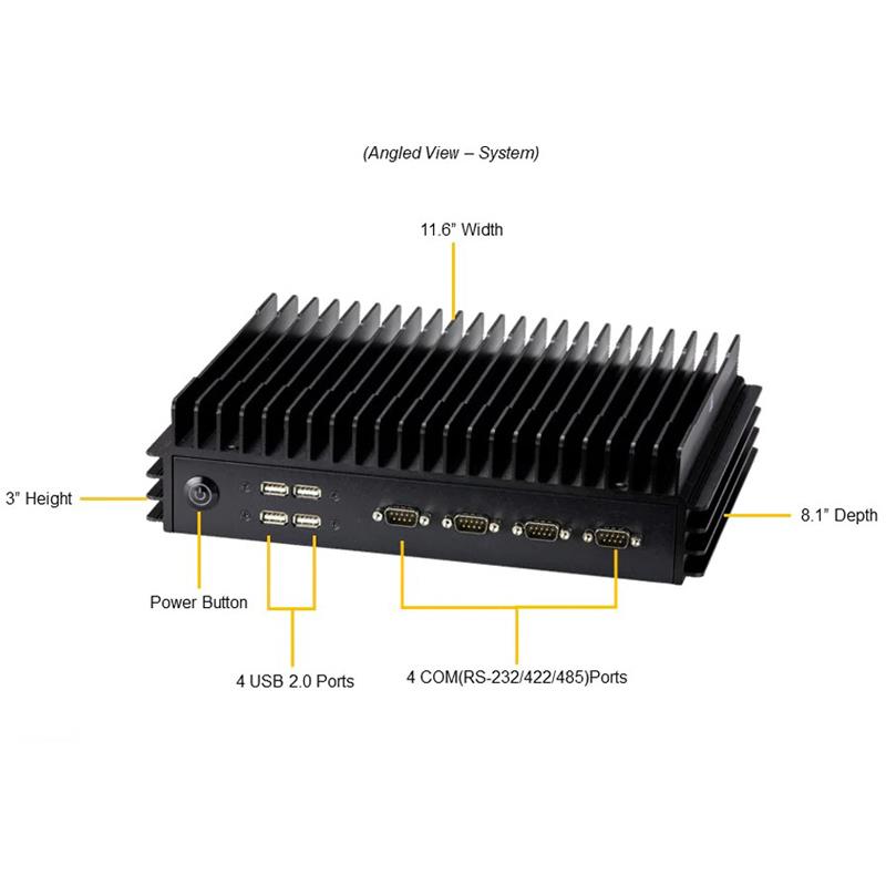 Supermicro SYS-E302-12E IoT Server Barebone Embedded Intel Atom x6425E Processor