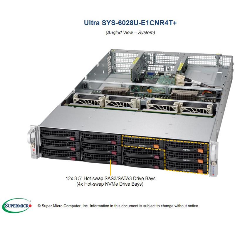 Server Rackmount 2U for Dual Intel Xeon processor E5-2600 v4/v3 family
