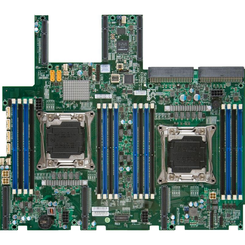 Server Barebone 1U with Dual Intel Xeon E5-2600 v4/v3 Sockets, supporting up to 2TB DDR4 ECC LRDIMM, up to 2400MHz in 16x 288-pin slots