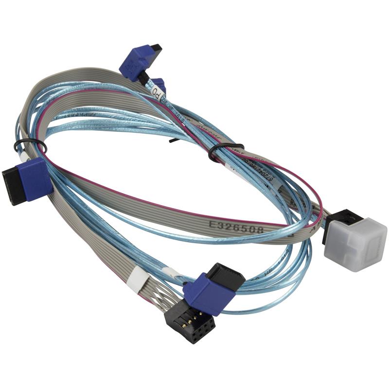 Supermicro CBL-SAST-0811 Mini SAS HD-4 SATA (RA) Data Cable 12G, INT, 50 / 50 / 60 / 70, 70CM SB, 30AWG