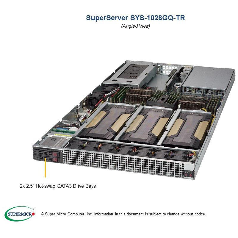 Server Barebone 1U with Dual Intel Xeon E5-2600 v4/v3 Sockets, supporting up to 2TB DDR4 ECC LRDIMM, up to 2400MHz in 16x 288-pin slots