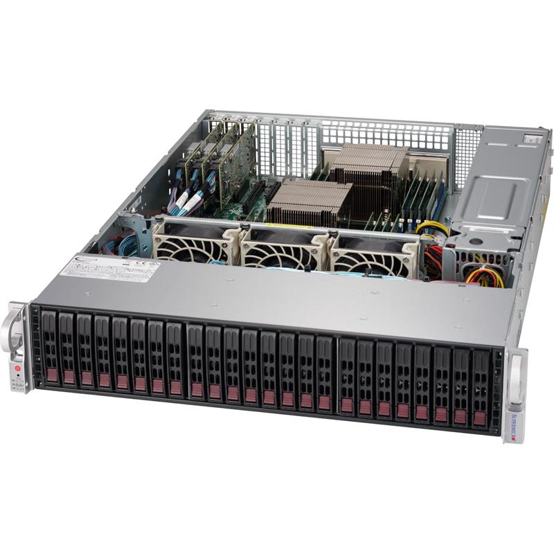 Barebone 2U SuperStorage Server for up to Dual Intel Xeon E5-2600 v4/v3 family processors