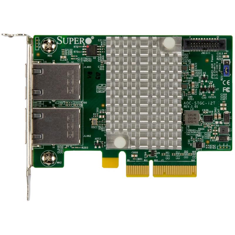 Supermicro AOC-STGC-I2T Dual-port Adapter Card - PCIe 3.0 x8