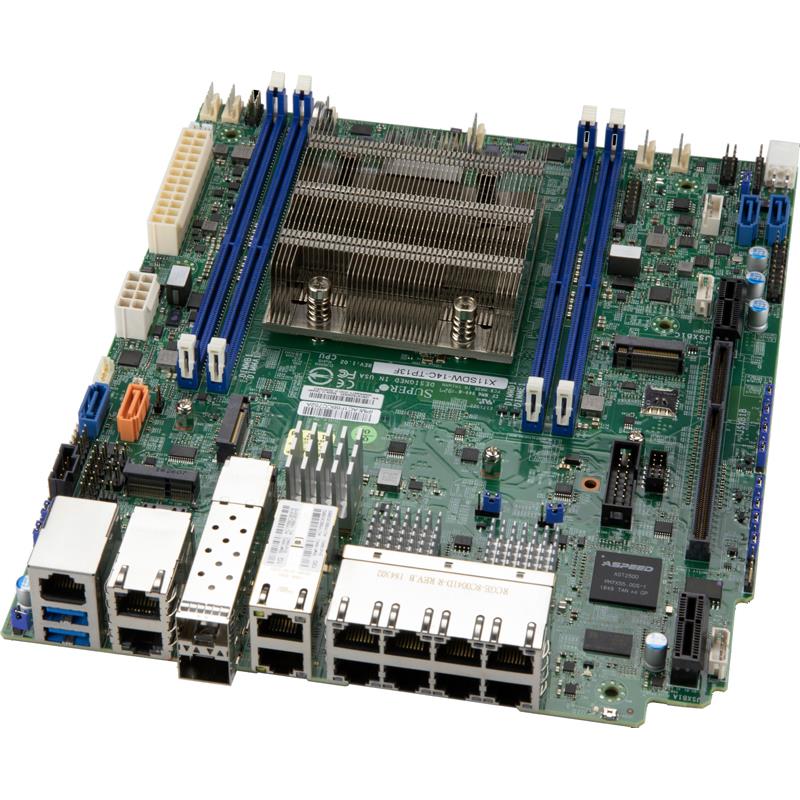 Supermicro X11SDW-14C-TP13F Motherboard Proprietary WIO Single Socket FCBGA2518 Intel Xeon D-2173IT CPU