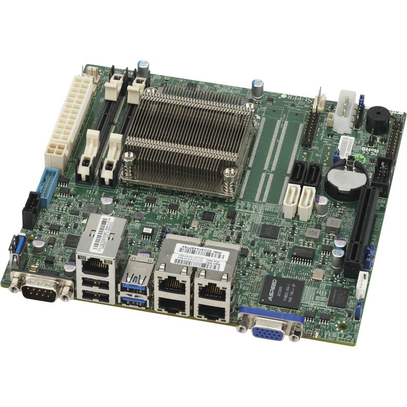 Motherboard Mini-ITX w/ Intel Atom C2358, System-on-Chip - MBD-A1SRI-2358F-O