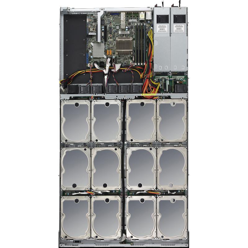 Server Rackmount SuperStorage 1U with Intel Xeon D-1537 1.7GHz-2.3GHz CPU SoC (System-on-Chip)