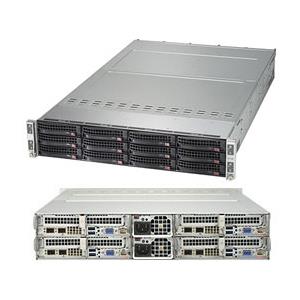 Barebone Server 2U TwinPro2 with Four Systems (Nodes) - Per Node : Dual Intel Xeon E5-2600 v4/v3 sockets