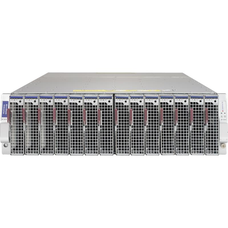 Enterprise MicroBlade 3U Enclosure Chassis for up to 2 hot-swap 2000W Redundant Power Supply