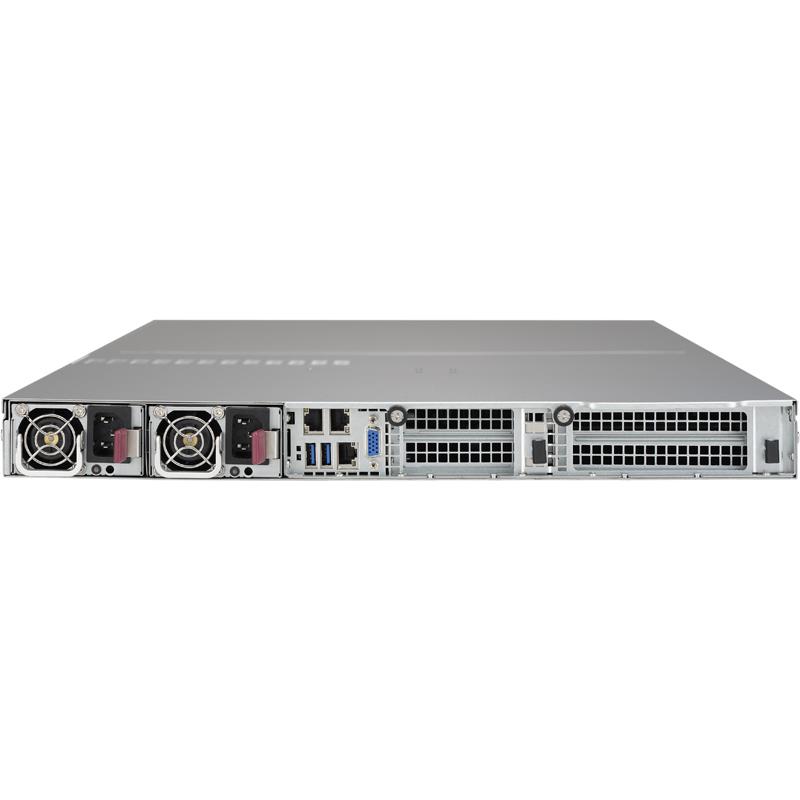 Server Barebone 1U with Dual Intel Xeon E5-2600 v4/v3 Sockets, supporting up to 2TB DDR4 ECC 3DS LRDIMM, up to 2400MHz in 16x 288-pin slots