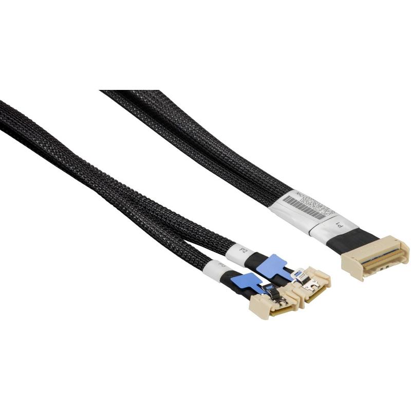 Supermicro CBL-MCIO-1235M5Y Cable For Storage Applications MCIO x8 Straight to 2 MCIO x4 Straight 1.48 ft (35CM)