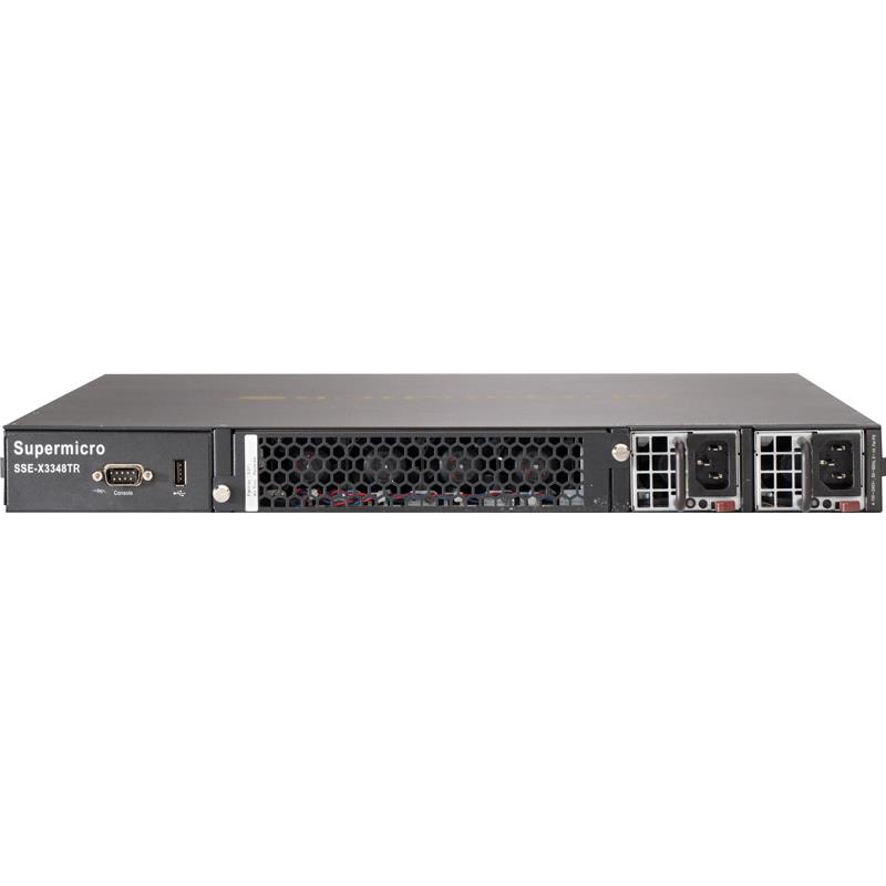 Supermicro SSE-X3348TR 1U Switch With 48-Port 10 Gigabit Ethernet and 4-Port 40 Gigabit Port
