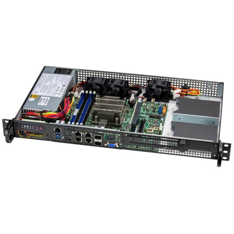 Supermicro SYS-510D-8C-FN6P IoT Server 1U Barebone Embedded Intel Xeon D-1736NT Processor