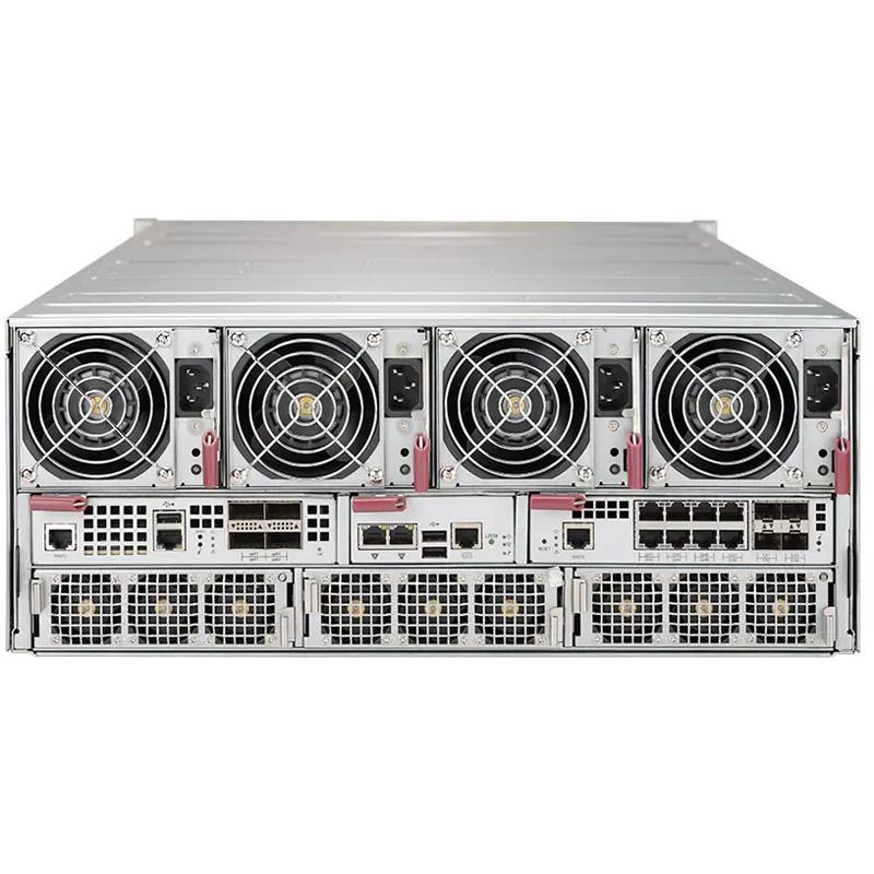 Supermicro SBE-414E-222 4U SuperBlade Enclosure House Up To 14 Dual-Socket Blade Servers Equipped With Two 2200W Titanium Power Supplies + Two Cooling Fans