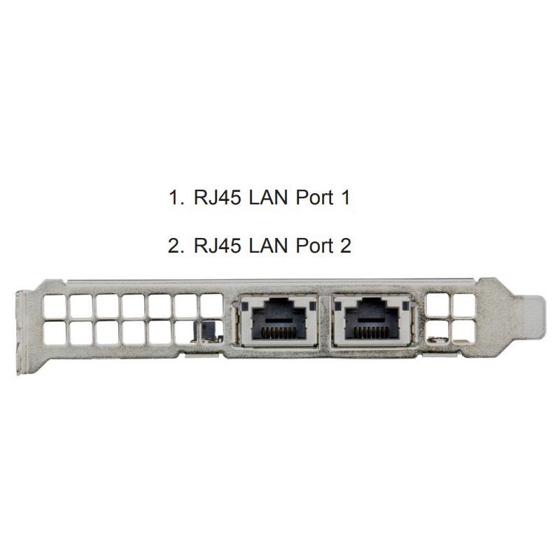 Supermicro AOC-STGL-I2T 10Gb Add-on Card Low-Profile Dual RJ45 10GBASE-T Ports Powered By Intel E610-XAT2 Controller PCIe 4.0 x4
