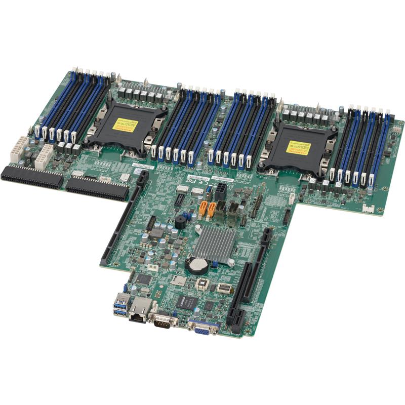 Barebone 1U Rackmount SuperServer,  Dual Intel Xeon Scalable Processors Gen. 2, Intel C621 chipset, Up to 6TB DDR4 ECC 2933MHz memory, 20 Hot-swap 2.5in drive Bays (8 NVMe + 2 SAS/SATA3/NVMe hybrid) + 10 NVMe, Dual 25GbE SFP28 --- Complete System Only (Must Include CPU, MEM, HDD)