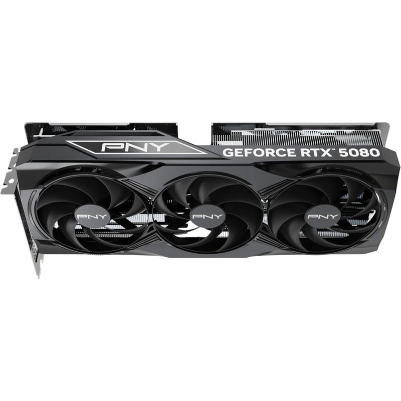 PNY GPU-NVRTX5080-16P3 Graphic Card GeForce RTX 5080 Triple Fan GPU 16GB GDDR7 Memory PCI Express 5.0 x16 Quad Display