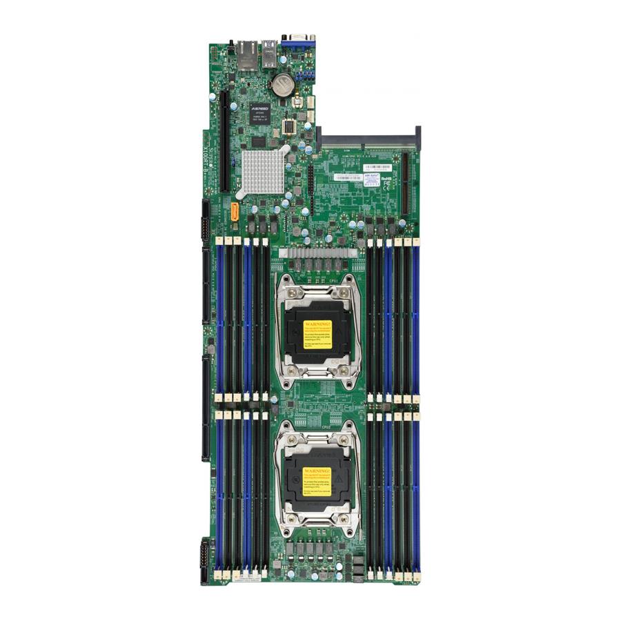 Server Rackmount 2U BigTwin with Four Systems (Nodes) - 6 SAS3 or 4 NVMe + 2 SAS3 Hot-swap 2.5in drive bays per node