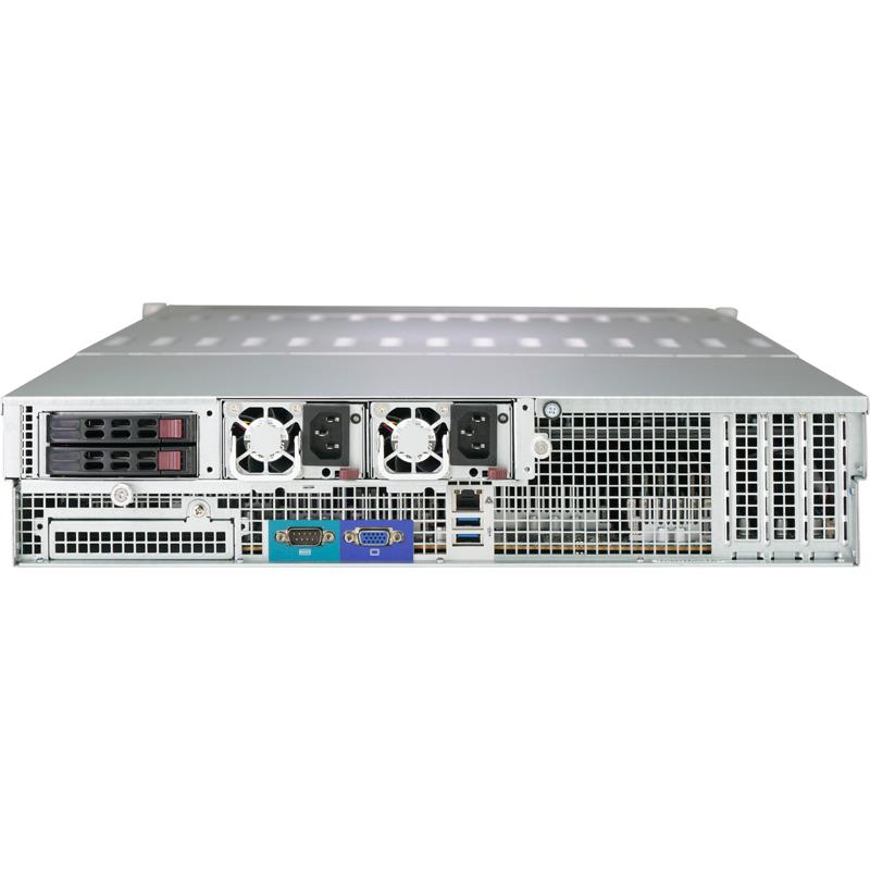 Barebone 2U Rackmount SuperServer,  Dual Intel Xeon Scalable Processors, Intel C621 chipset, Up to 3TB DDR4 ECC 2666Mhz memory, Broadcom 3108 SAS3 AOC, 24 Hot-swap 3.5in drive bays --- Complete System Only (Must Include CPU, MEM, 12 HDDs and 1 NIC)