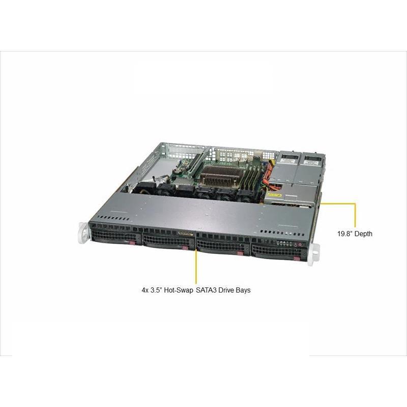 Barebone 1U Single Xeon E-2100 or 8th Ge