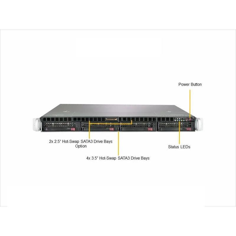Barebone 1U Single Xeon E-2100 or 8th Ge