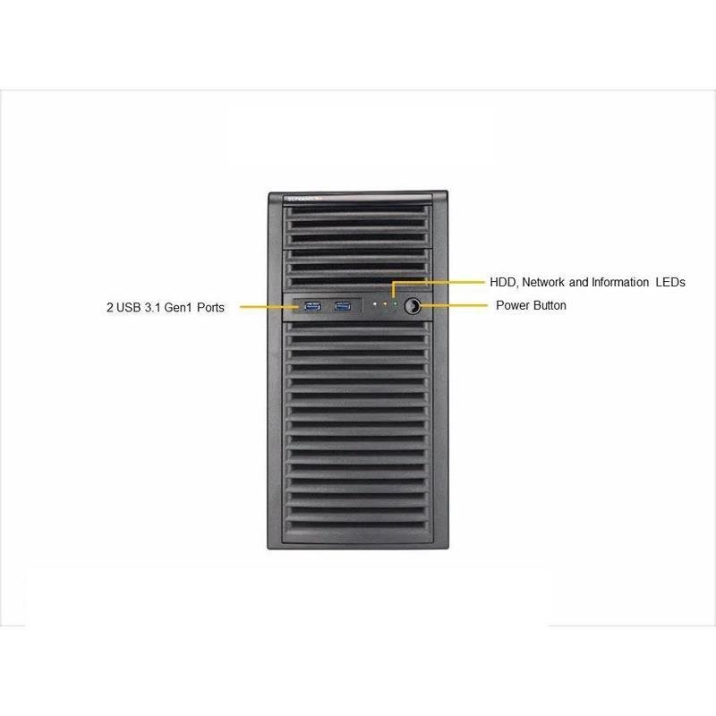 Barebone Mid-Tower Single Xeon E Series