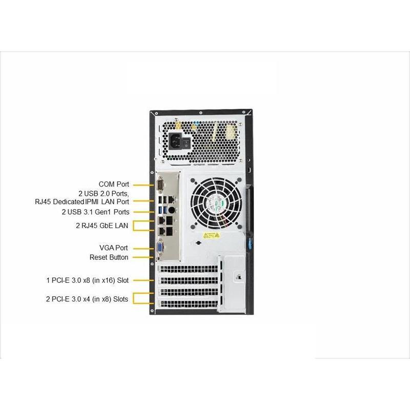 Barebone Mid-Tower Single Xeon E Series