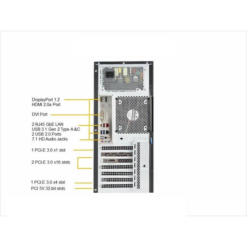 Barebone Mid-Tower for single Xeon E pro
