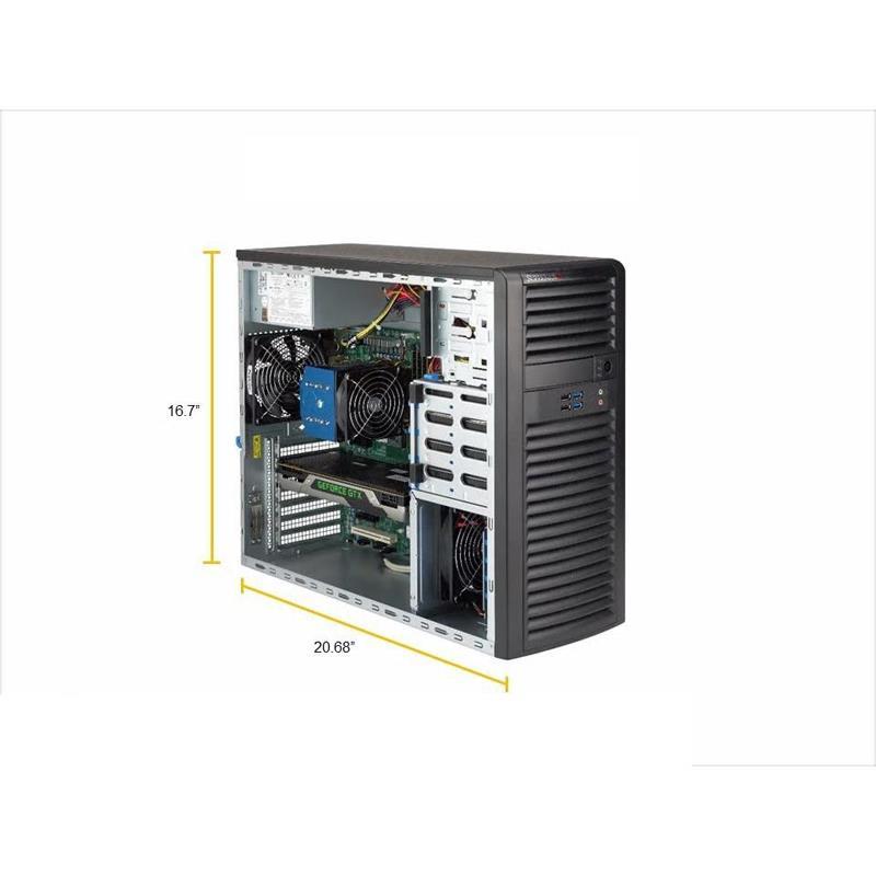Barebone Mid-Tower for single Xeon E pro