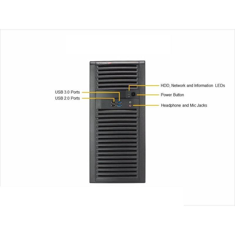 Barebone Mid-Tower for single Xeon E pro