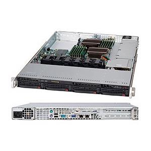 Rackmount 1U w/ 80 Plus Platinum Level Certified 600W Power Supply w/ PMBus 1.2, I2C, PFC, and Digital Switching - Supports Intel/AMD single/dual processors