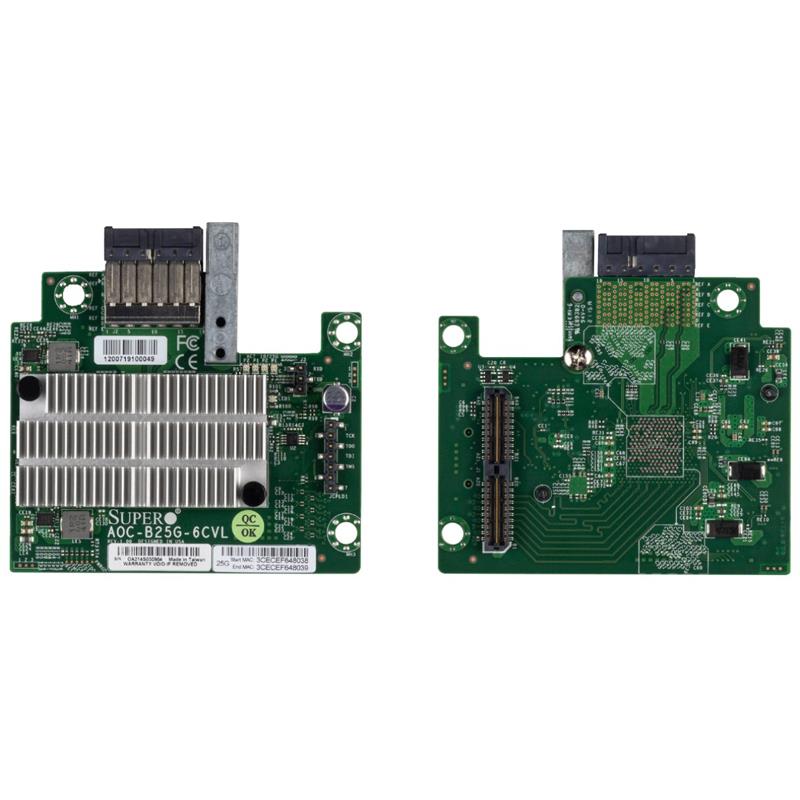 Supermicro AOC-B25G-6CVL-P 25Gb Ethernet Controller Card Mezzanine Card Dual-port Powered By Intel E810-XXVAM2