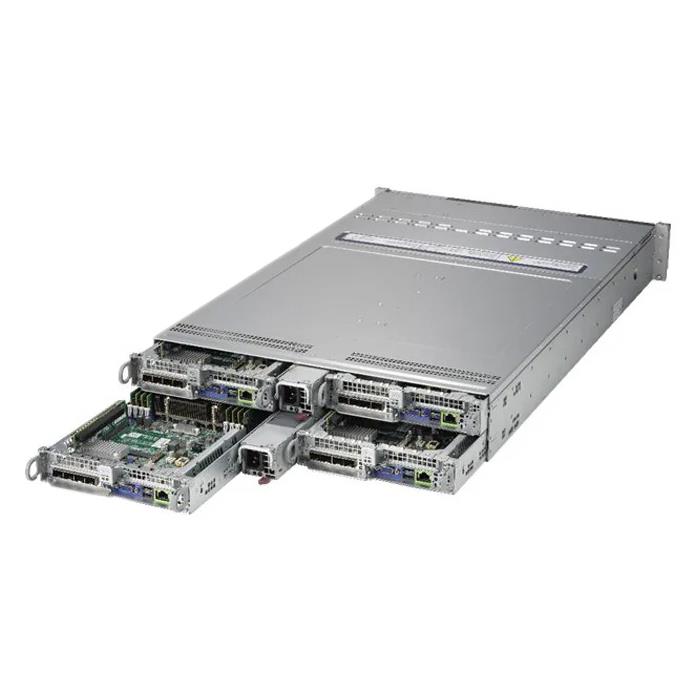 Supermicro AS-2124BT-HNTR 2U BigTwin Server Four Hot-Pluggable Nodes Dual AMD EPYC 7002/7003 Series Processors