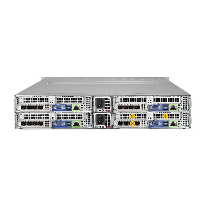 Supermicro AS-2124BT-HNTR 2U BigTwin Server Four Hot-Pluggable Nodes Dual AMD EPYC 7002/7003 Series Processors