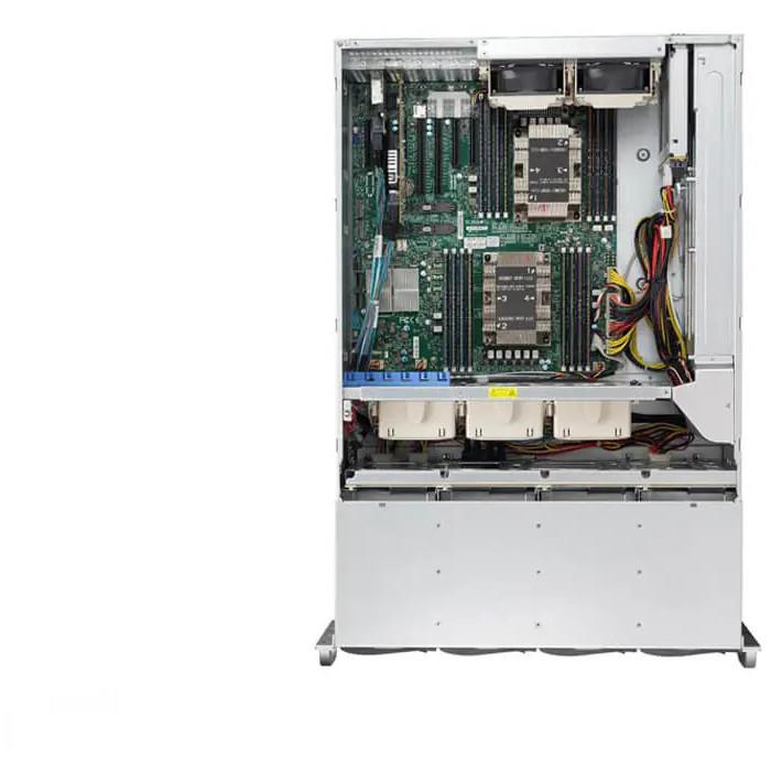 Supermicro SSG-640P-E1CR24L 4U DP Storage Barebone Dual 3rd Gen Intel Xeon Scalable processors Up to 4TB RDIMM/LRDIMM/Intel DCPMM SATA3, SAS3, M.2 NVMe Dual 10GbE