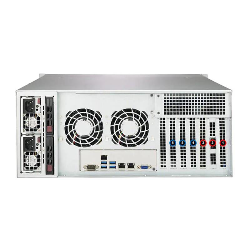 Supermicro SSG-640P-E1CR24L 4U DP Storage Barebone Dual 3rd Gen Intel Xeon Scalable processors Up to 4TB RDIMM/LRDIMM/Intel DCPMM SATA3, SAS3, M.2 NVMe Dual 10GbE