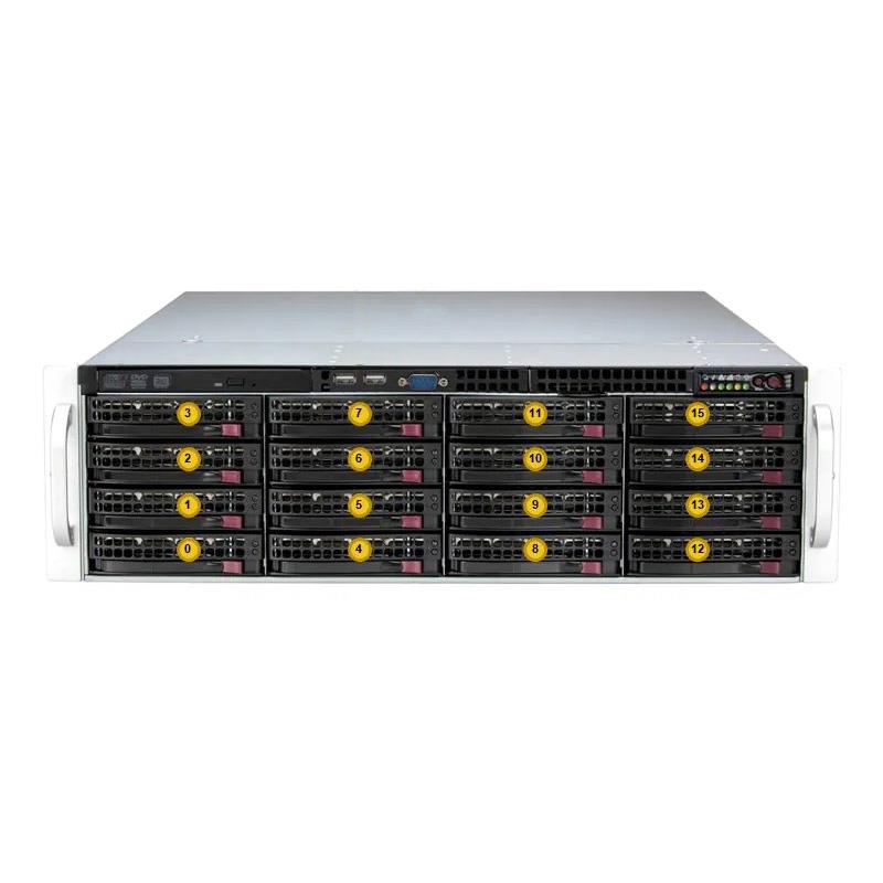 Supermicro SSG-631E-E1CR16H 3U Storage Barebone Dual Intel Xeon Scalable Processors 5th and 4th Generation