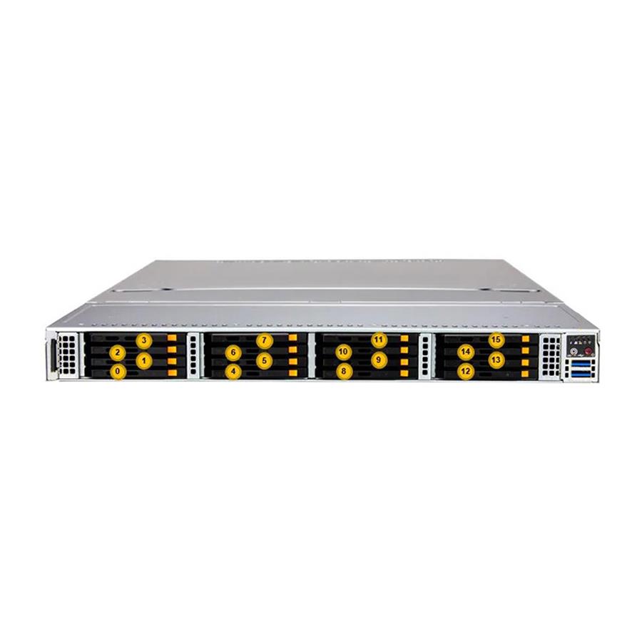 Supermicro ASG-1115S-NE316R 1U All Flash Storage Barebone Single AMD EPYC 9004 Series Processor