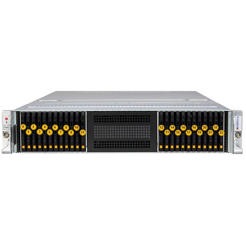 Supermicro SSG-221E-NE324R 2U Storage Barebone Dual Intel Xeon Scalable Processors 5th and 4th Generation
