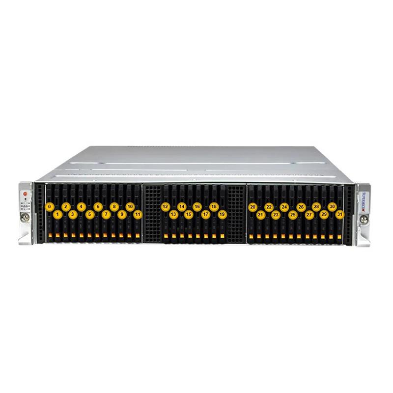 Supermicro SSG-221E-NE324R 2U Storage Barebone Dual Intel Xeon Scalable Processors 5th and 4th Generation