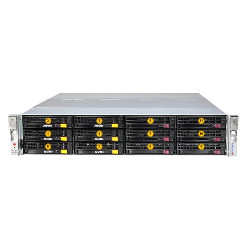 Supermicro SSG-621E-ACR12H 2U Storage Barebone Dual Intel Xeon Scalable Processors 5th and 4th Generation