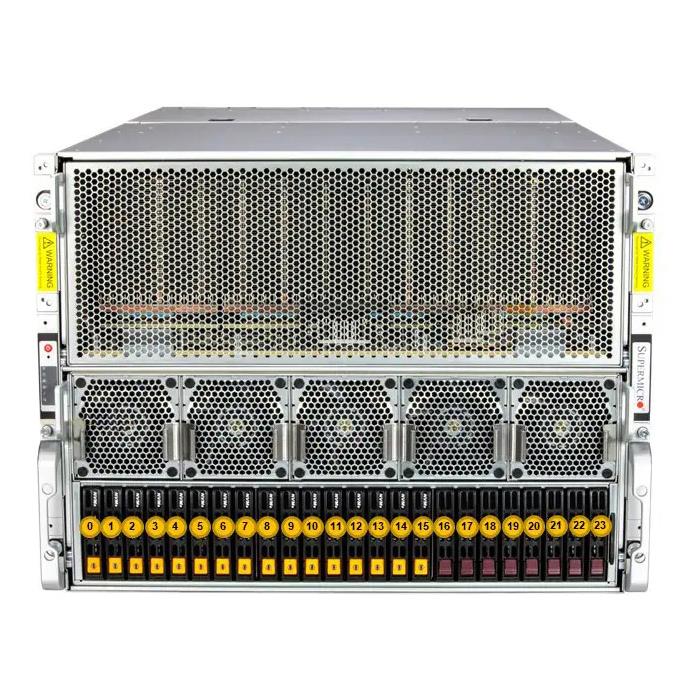 Supermicro AS-8125GS-TNMR2 GPU 8U Barebone Dual AMD EPYC 9004 Series Processors