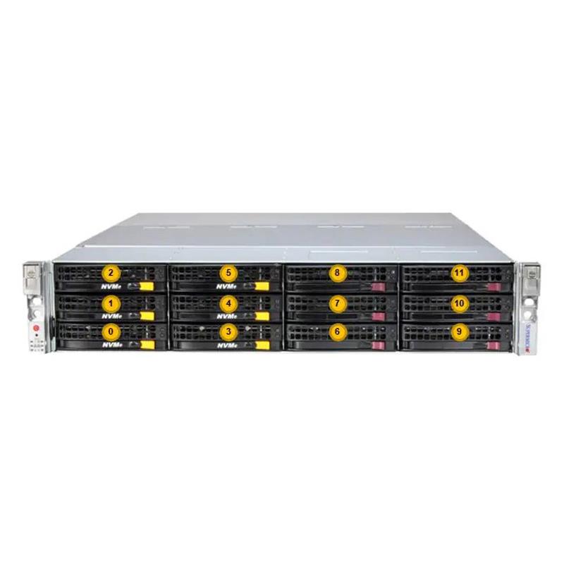 Supermicro SSG-621E-ACR16H 2U Enterprise Optimized Storage Barebone Dual Intel Xeon Scalable Processors 5th and 4th Generation