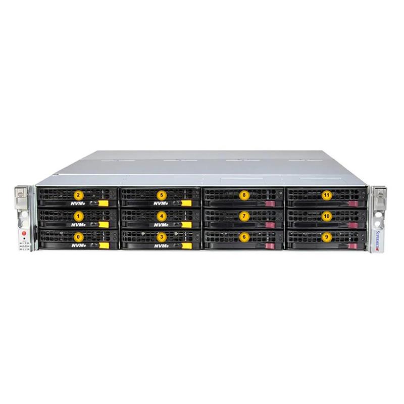 Supermicro SSG-621E-ACR12L 2U Storage Barebone Dual Intel Xeon Scalable Processors 5th and 4th Generation