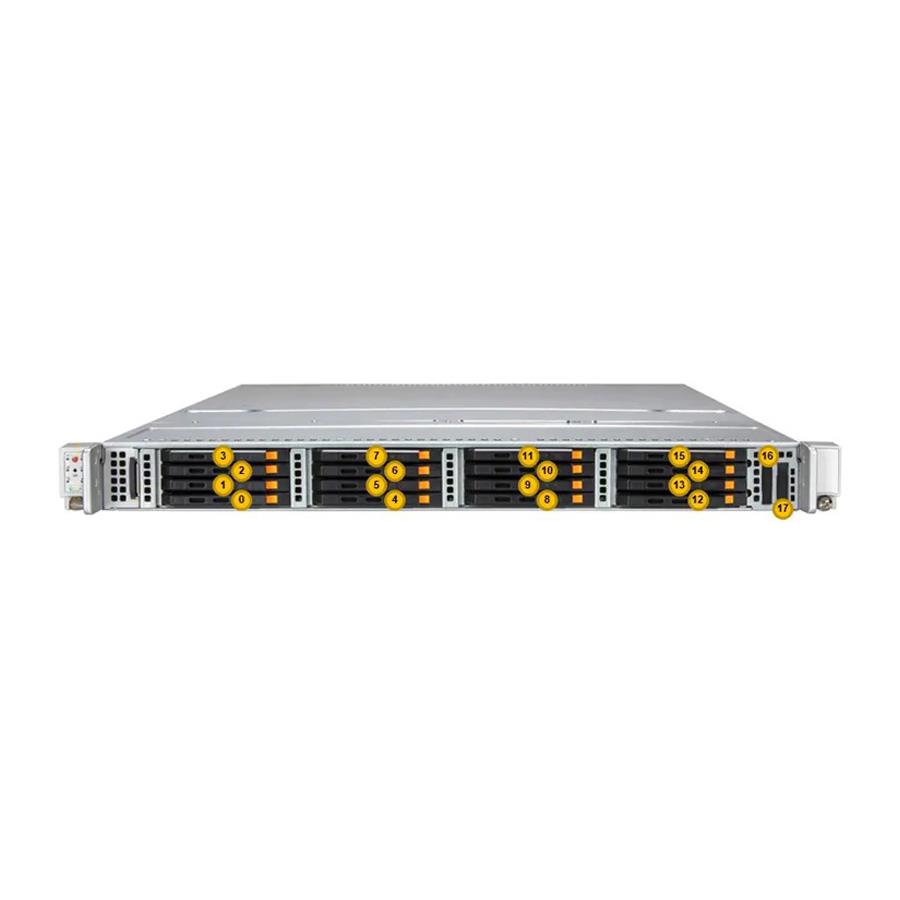 Supermicro SSG-122B-NE316R 1U Rackmount Storage Barebone Dual Intel Xeon 6700/6500 Series Processors With P-cores Or 6700 Series Processors With E-cores