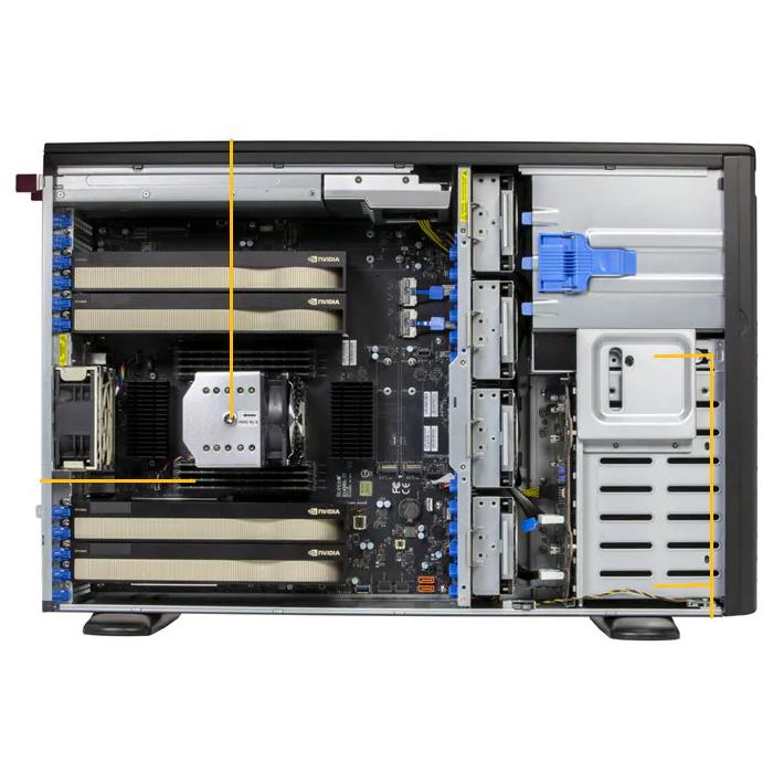 Supermicro SYS-542AW-TR 4U Rackmount Barebone Single Intel Xeon 600 Processor For Workstation