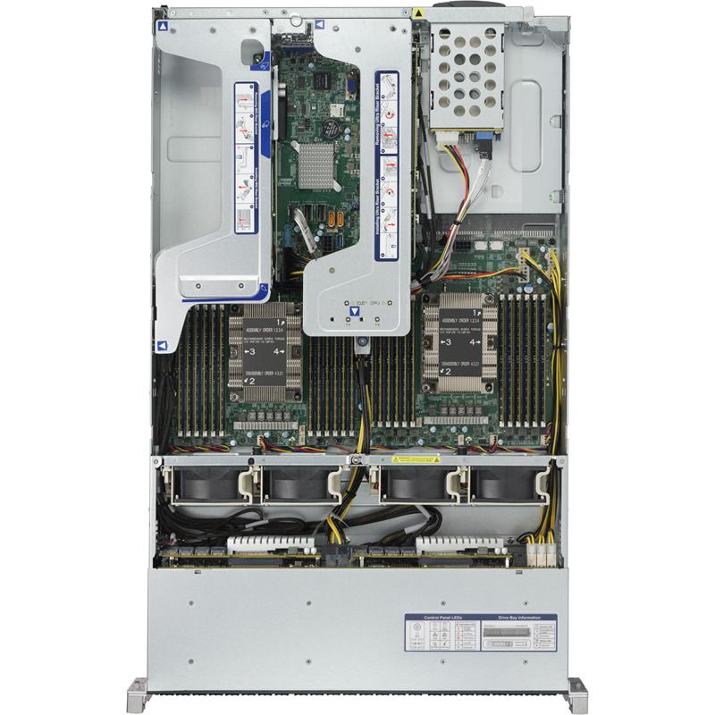 Barebone 2U Rack for 2x Xeon Scalable Processor Gen. 2, Supports up to 6TB DDR4 2933MHz ECC LRDIMM --- Complete System Only (Must Include CPU, MEM, HDD)