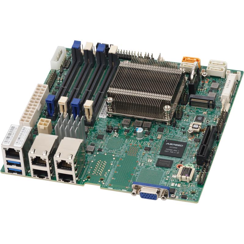 Motherboard Intel Atom Processor C3850, 1 VGA port SOC Controller Quad LAN with Intel Ethernet Controller I350-AM4 1GbE
