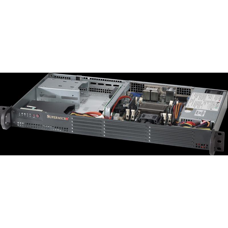 Barebone 1U with Atom C2750 CPU SoC (System-on-Chip) FCBGA 1283